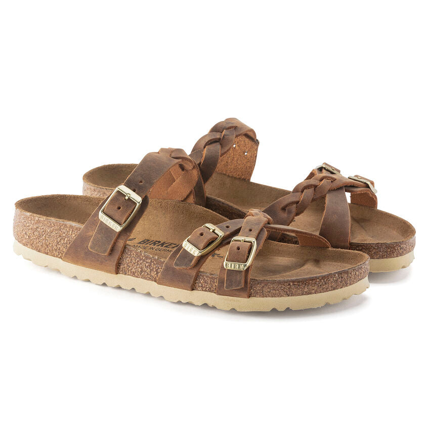 Birkenstock Women's Franca Braid Oiled Leather Regular/Wide