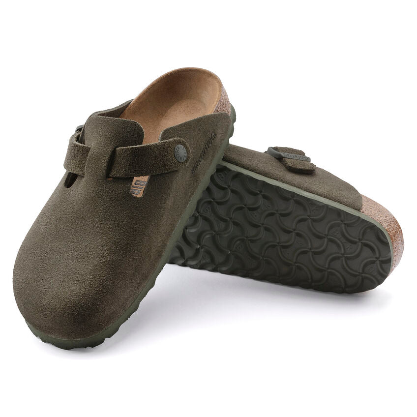 Birkenstock Boston Suede Leather Narrow