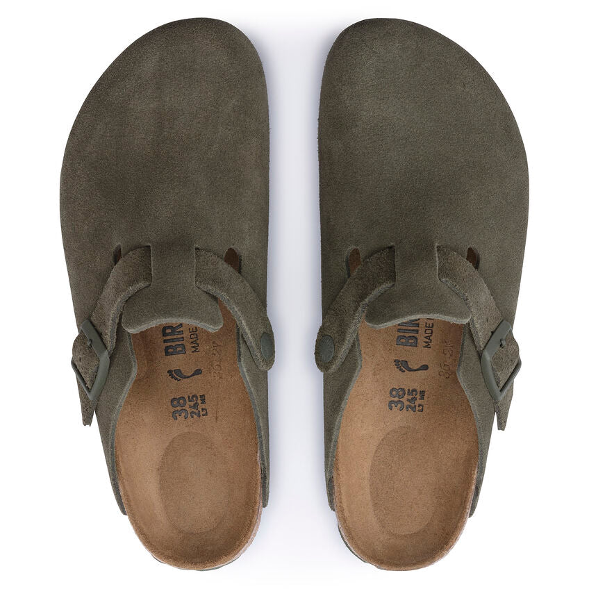 Birkenstock Boston Suede Leather Narrow