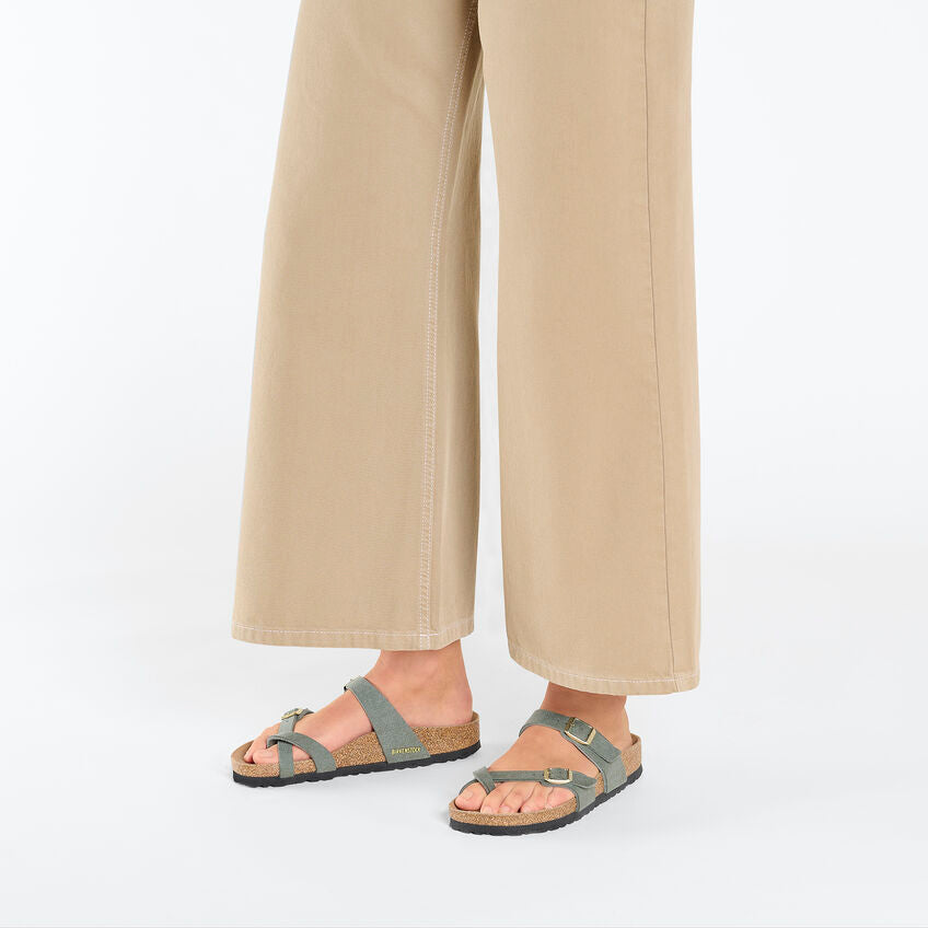 Birkenstock Women's Mayari Synthetics Soft Birki Vegan Thyme