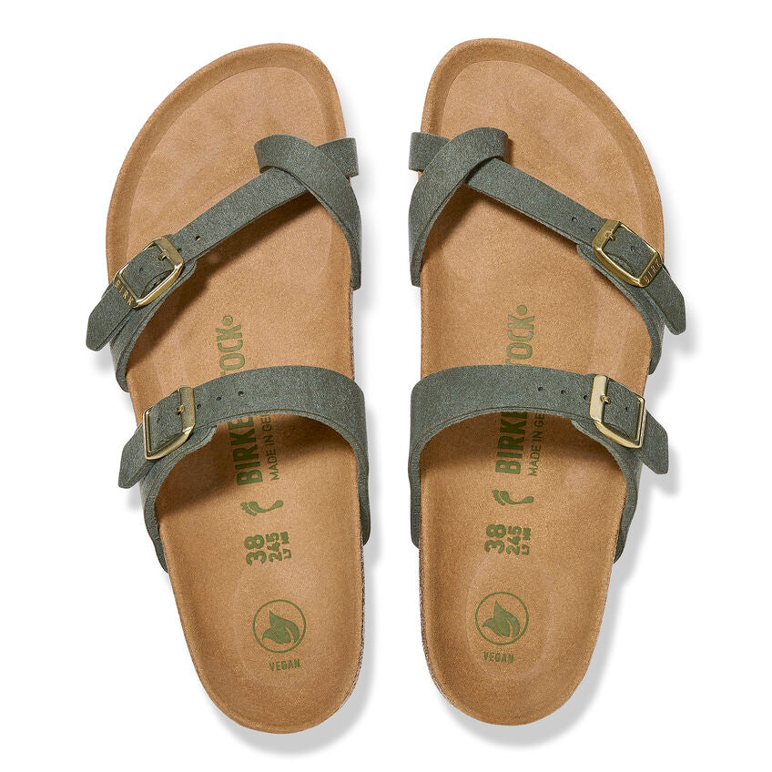 Birkenstock Women's Mayari Synthetics Soft Birki Vegan Thyme