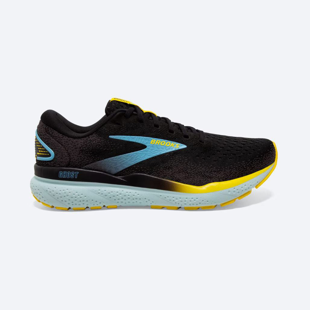 Brooks Men's Ghost 16 - Black/Forged Iron/Blue