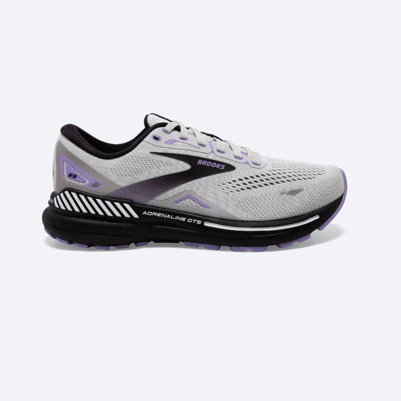 Brooks Women's Adrenaline GTS 23 - Grey/Black/Purple
