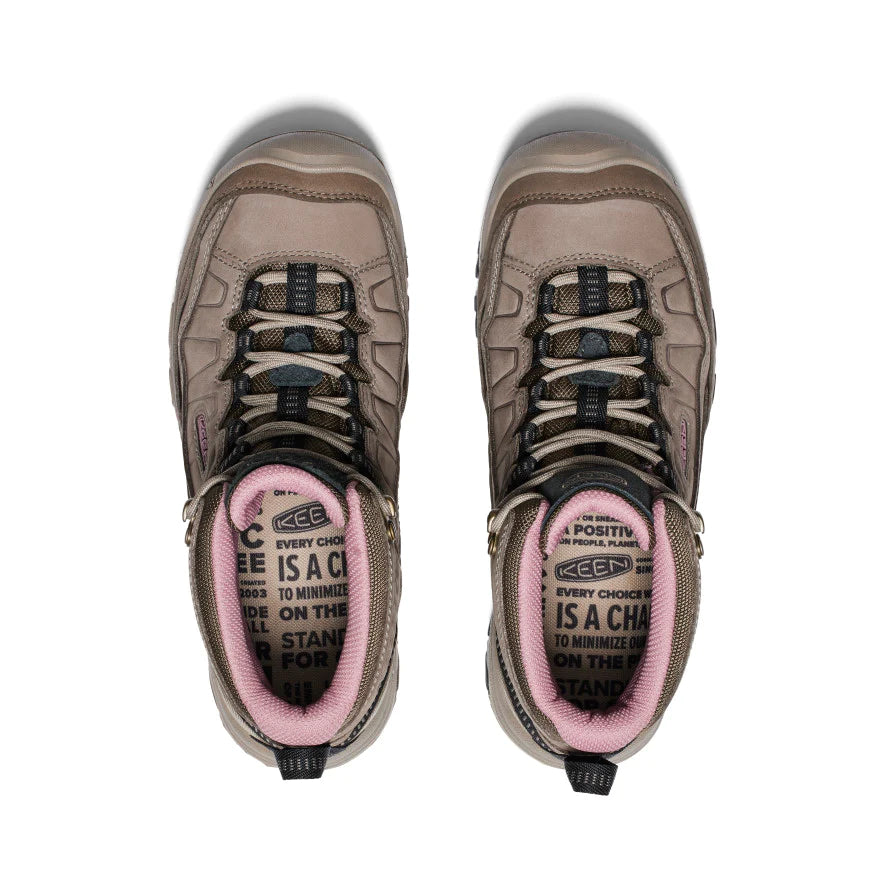 Keen Women's Targhee IV Waterproof Hiking Boot - Brindle/Nostalgia Rose