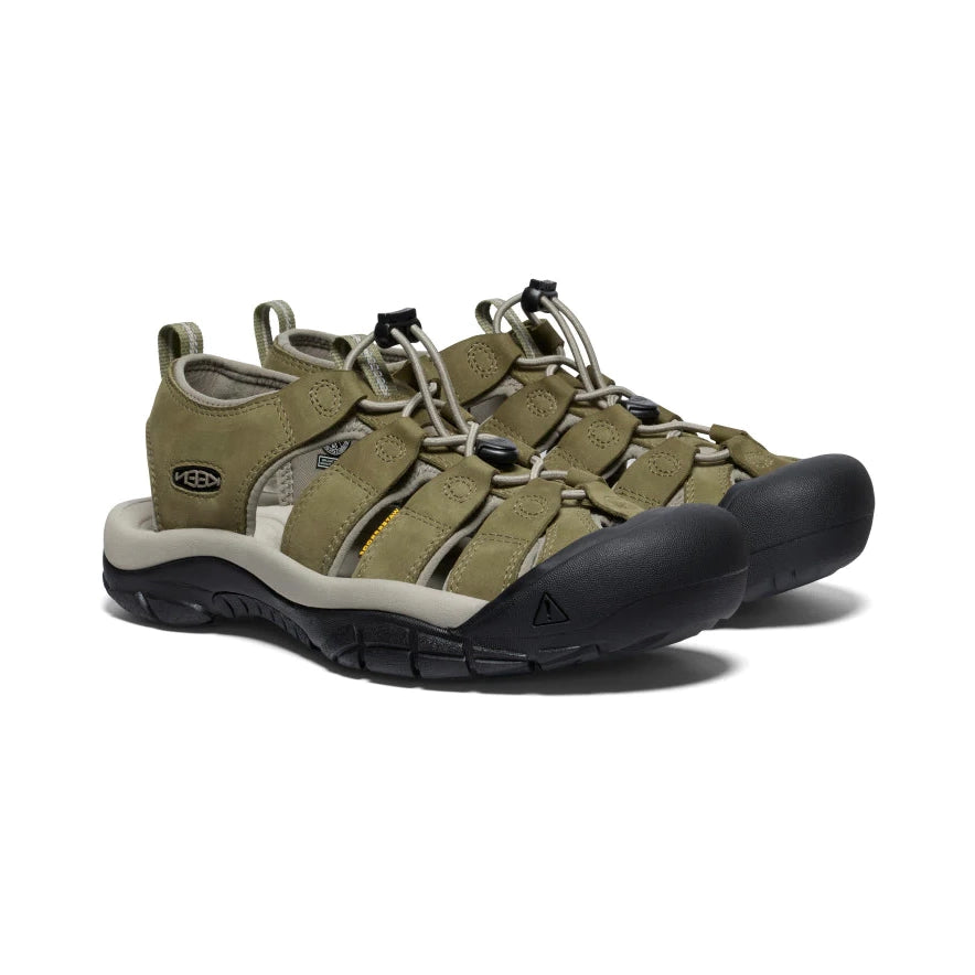 Keen Men's Newport Leather - Martini Olive/Brindle