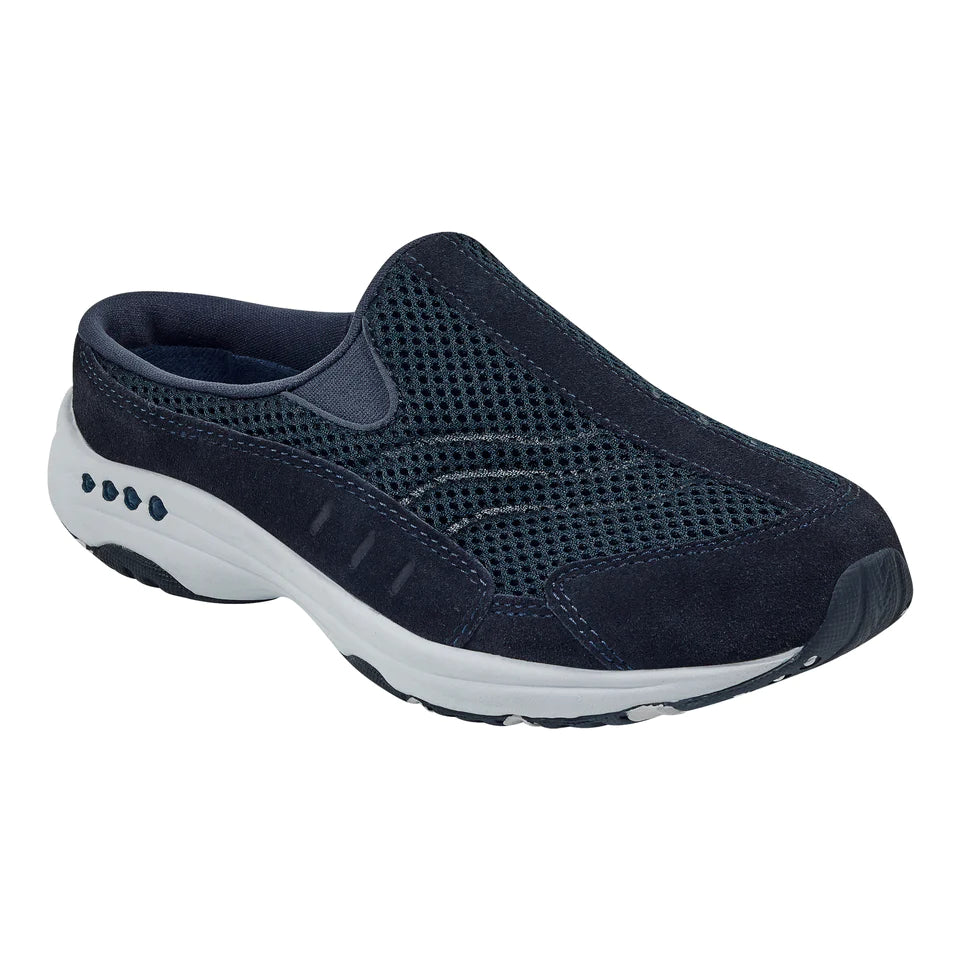 Easy Spirt Women's Traveltime Clogs - Navy/White