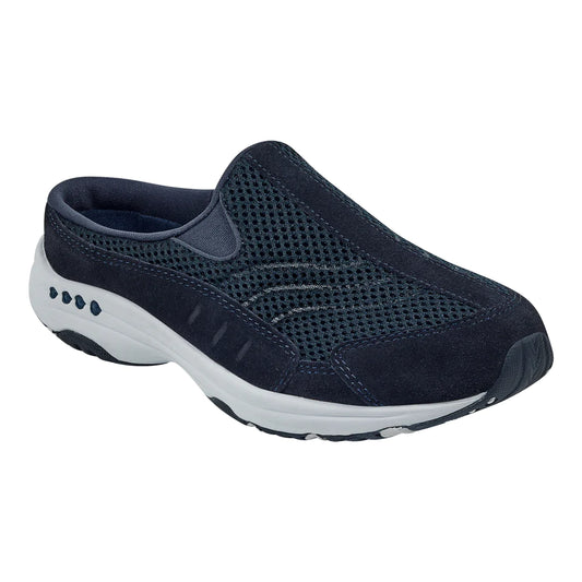 Easy Spirt Women's Traveltime Clogs - Navy/White