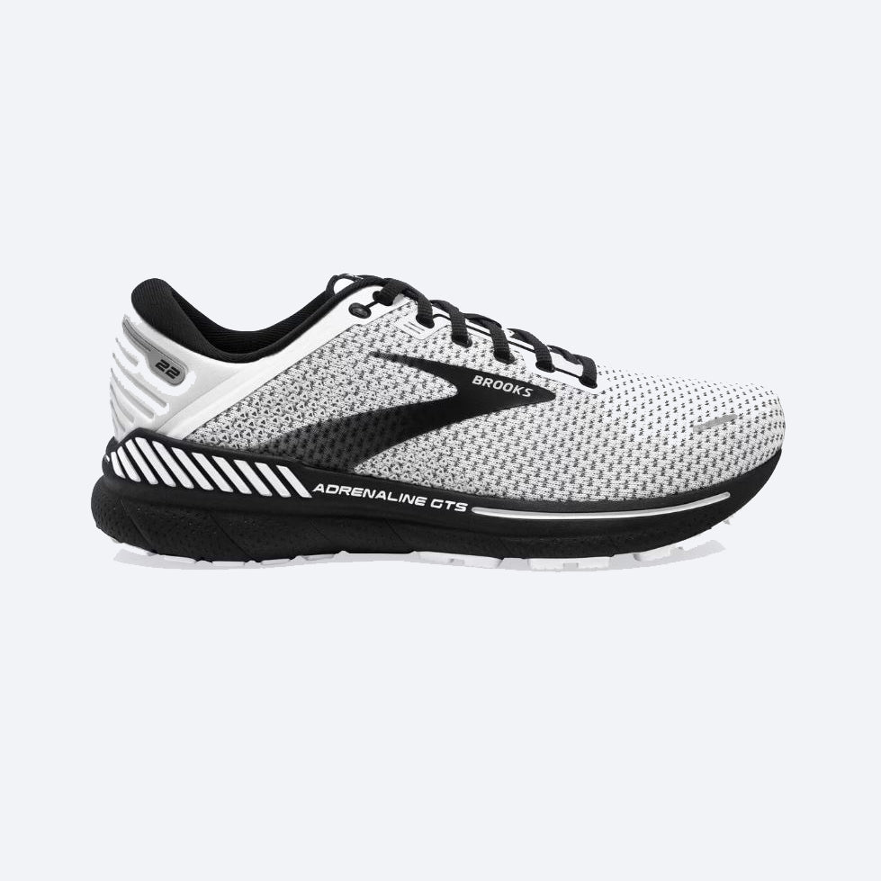 Brooks Men's Adrenaline GTS 22 - White/Grey/Black