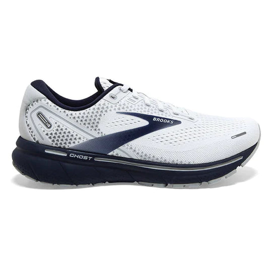 Brooks Men's Ghost 14 - White/Grey/Navy