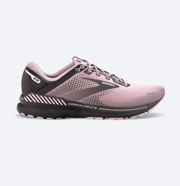 Brooks Women's Adrenaline GTS 22 - Pink/Blackened Pearl