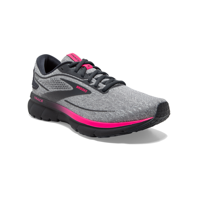 Brooks Women's Trace 2 - Oyster/Ebony/Pink
