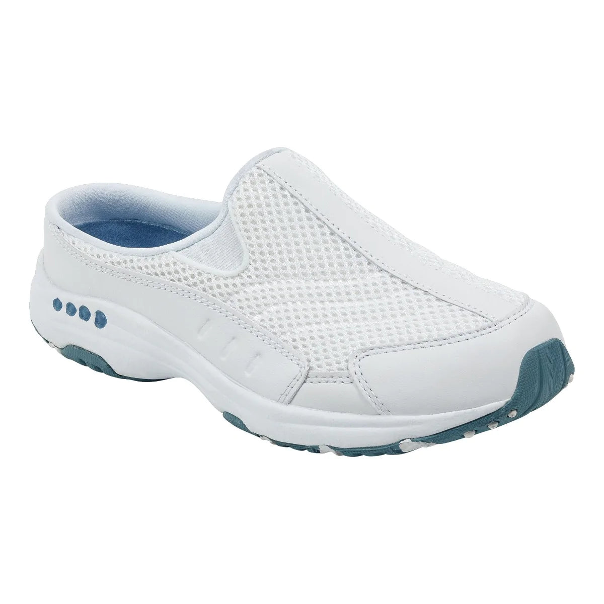 Easy Spirt Women's Traveltime Clogs White/Light Blue – Dale's