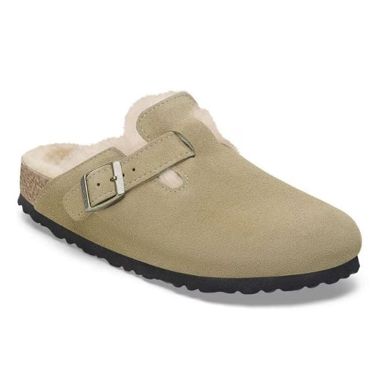 Birkenstock Women's Boston Shearling Suede Leather - Regular/Wide