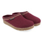 Haflinger Grizzly Zigzag Clog - Bordo
